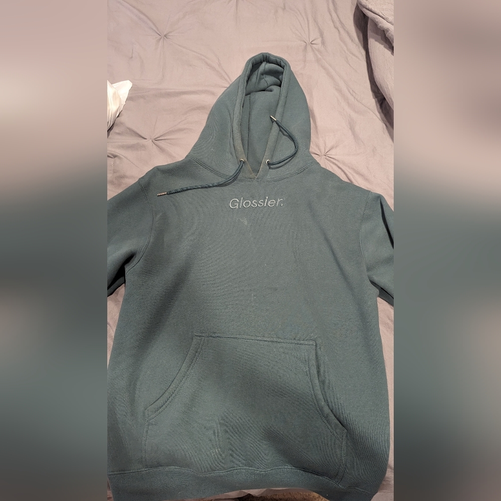 Limited Edition Glossier Hoodie in Soft Sage